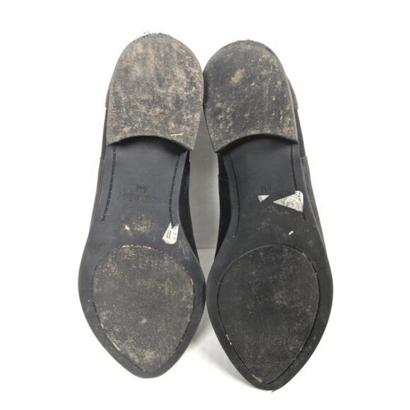 Nine West Ankle Boots Womens 6 Leather Slip On Pointed Toe Black Nwnolynn - Picture 5 of 7